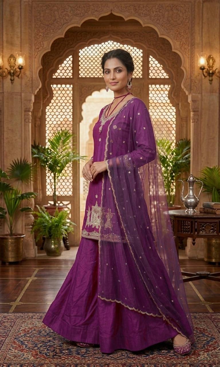 The Sovereign Crimson Palanquin Silk Set