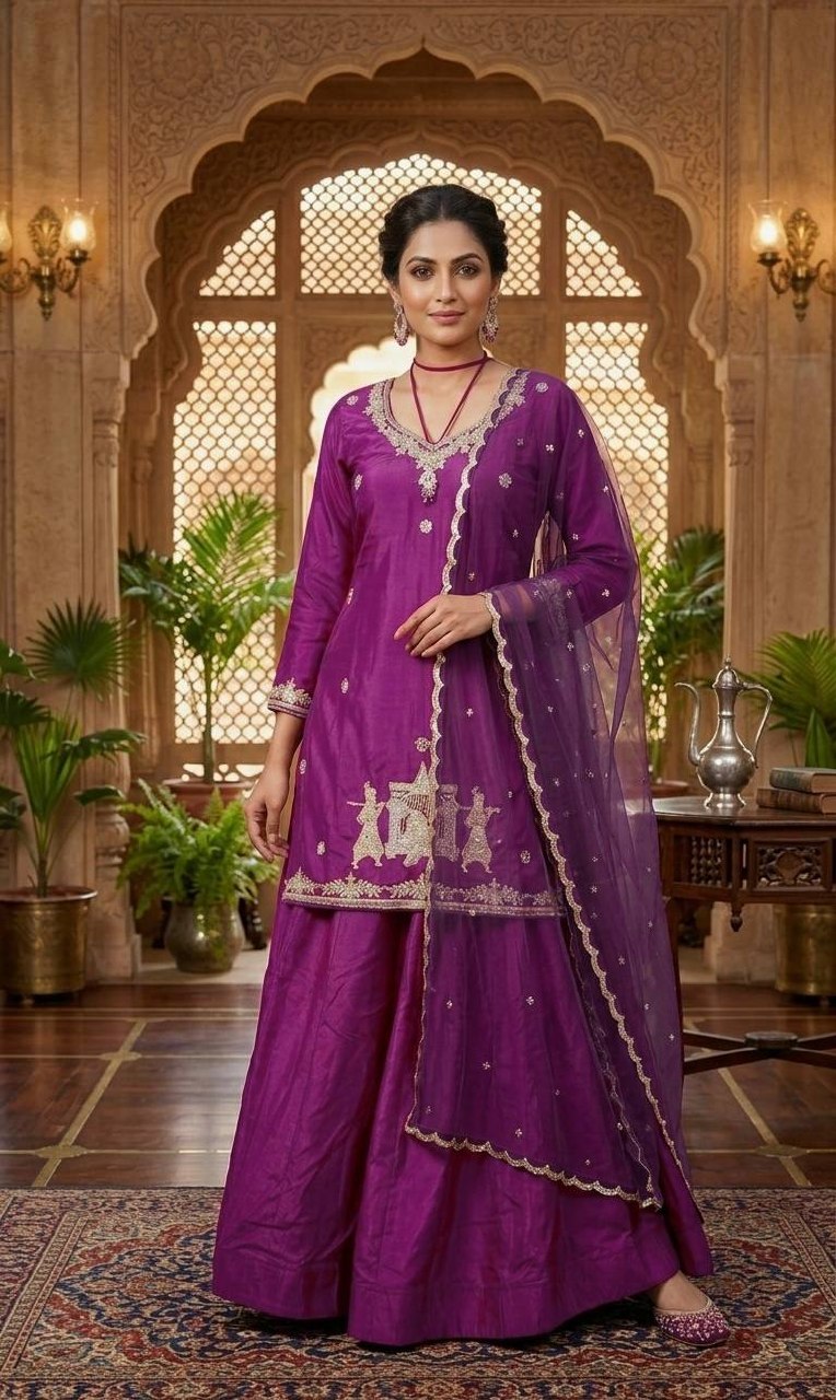The Sovereign Crimson Palanquin Silk Set