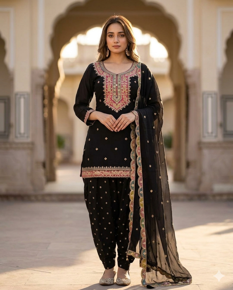 Ethereal Ivory Gilded Dhoti Set
